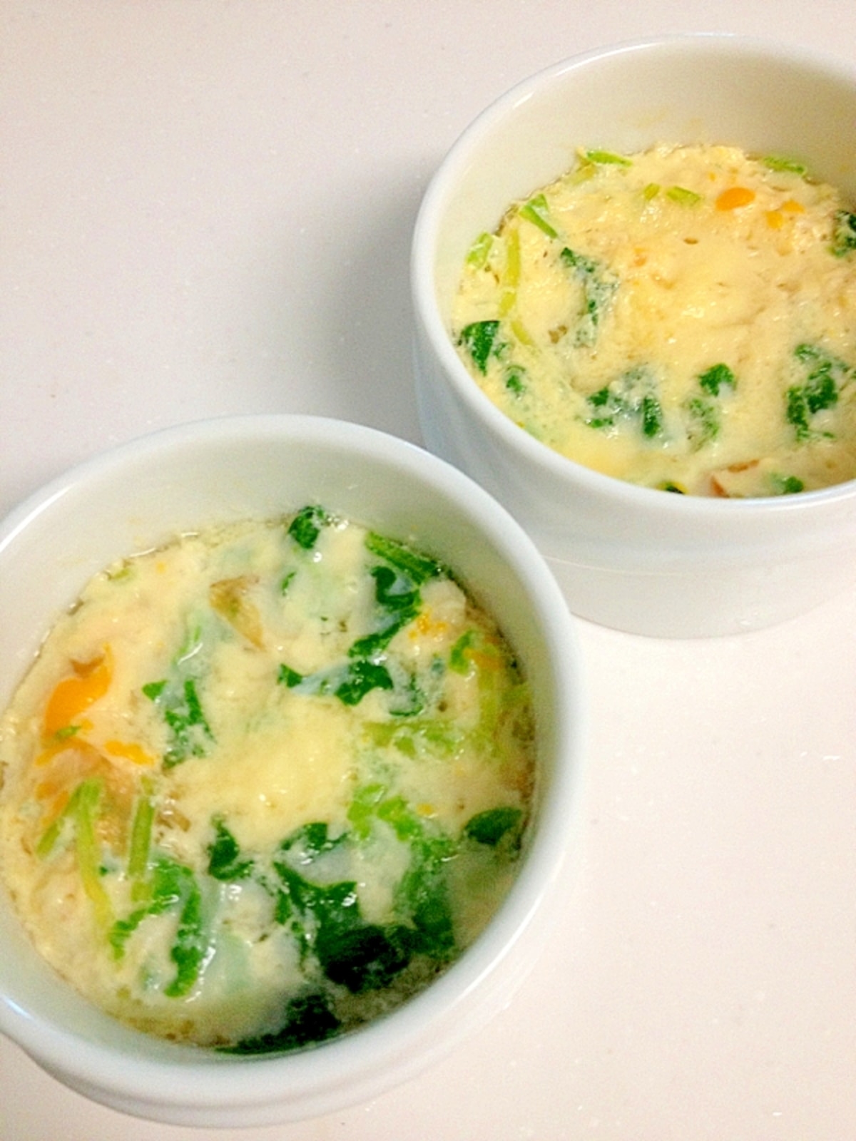 菜っ葉と鶏肉の茶碗蒸し 離乳食 レシピ 作り方 By とっこ 楽天レシピ 菜っ葉と鶏肉の茶碗蒸し 離乳食 レシピ 作り方 By とっこ 楽天レシピ